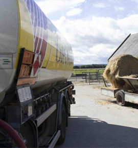 Agricultural Fuels being delivered by Gleaner to a farm