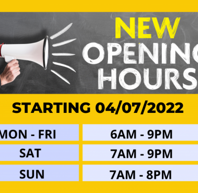 New Opening Hours - Bridgend Filling Station